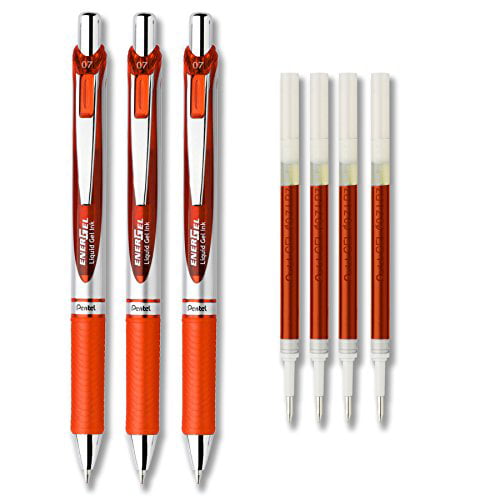 2 Black, 1 Red & 3 Blue Pentel EnerGel Pen 1.0 mm 6 pcs Set 